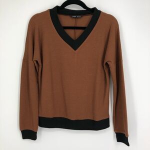 SHEIN Waffle‎ Knit Drop Shoulder LS Top